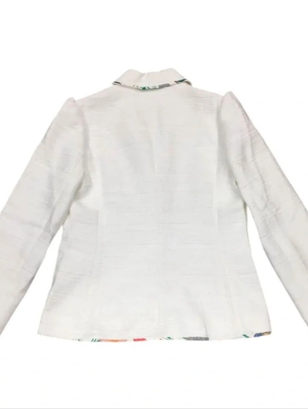 $428 Kate Spade White Blossom Trim Tweed Jacket - Picture 14 of 16